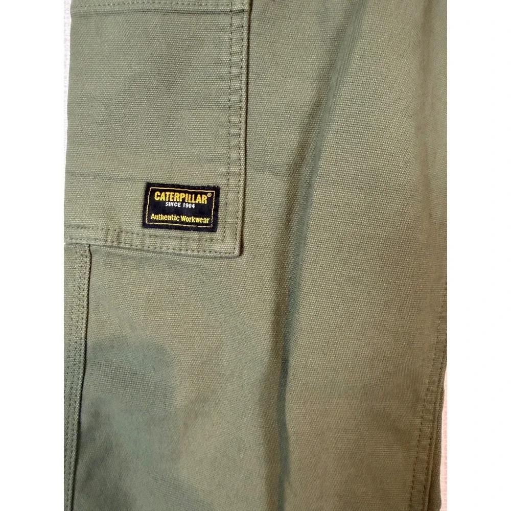 NWT Caterpillar CAT Mens Green Utility Work Pants Straight Leg 30x30 Gorpcore
